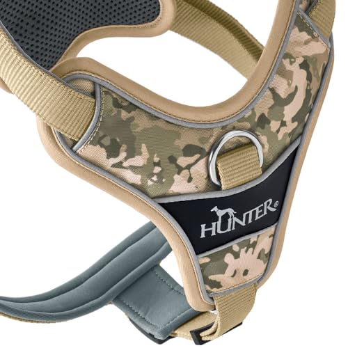 Hunter Geschirr DIVO Camouflage, Farbe: rosa, ergonomisch geformt, 5-Fach verstellbar, mit Aluminium-Schnallen, atmungsaktiv gepolstert, 3M Scotchlite reflektierend, Größe: S