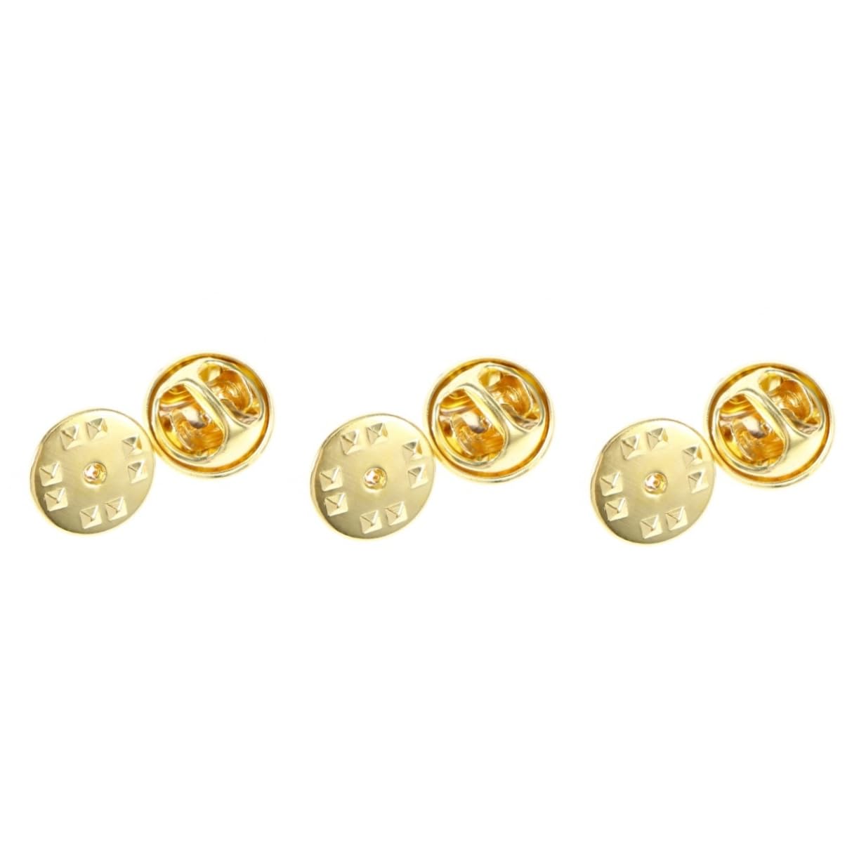 Embragues de insignia de latón dorados para reparar cierres flojos en broches de solapa y joyas