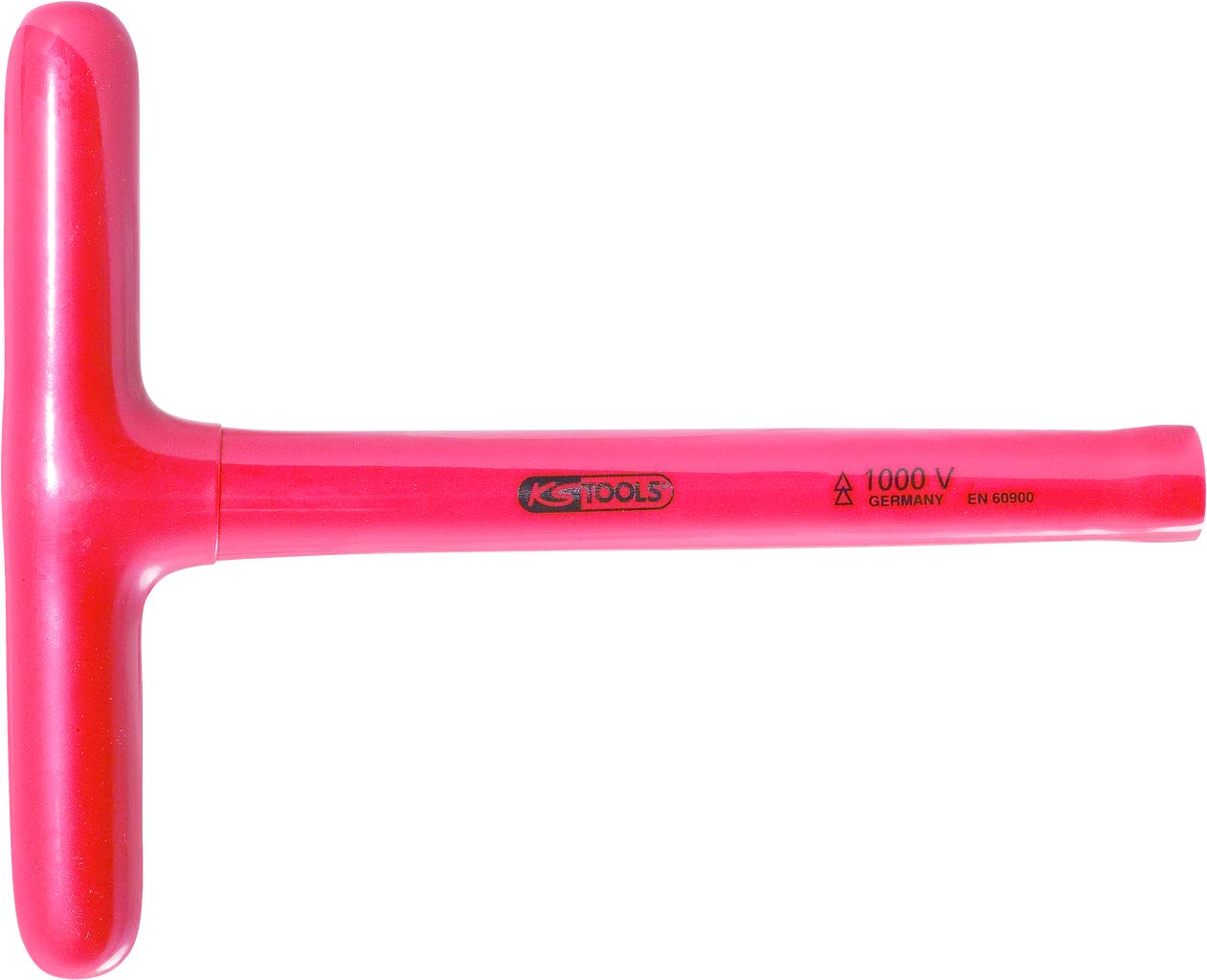 KS Tools 117.2431 T-Grip Socket Wrench with Protective Insulation, 12mm