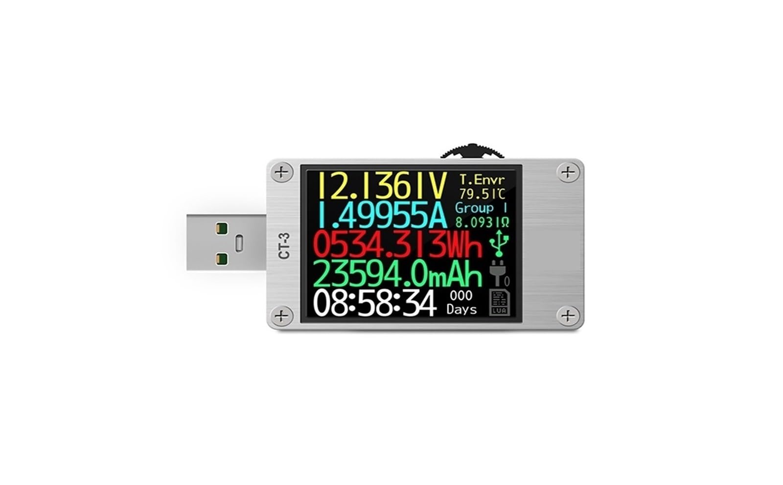 Tester USB USB 3.1 miernik mocy Tester multimetr cyfrowy tester prądu detektor napięcia tłumacz Lua zintegrowany DC 26V 6A(CT-3L)