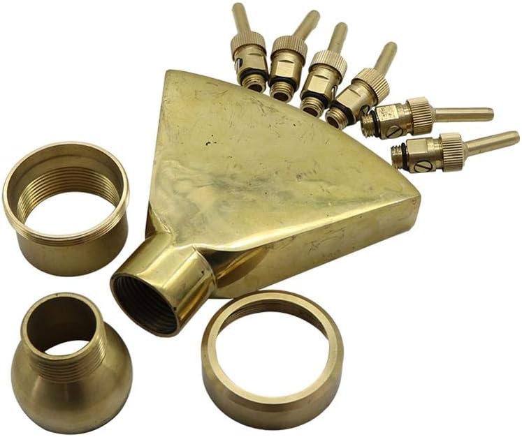 1Pc 1.5" Phoenix Tail Shaped Fountain Nozzles Garden Landscaping Scattering Nozzle Head Ornamental Decorative Fountains