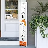 Personalized Florida Welcome Sign for Front Porch, Custom Home Sweet Home Welcome Sign with Family Name and State, Welcome Home Decorations for Outdoors, 48x8' PVC Sign (FL)