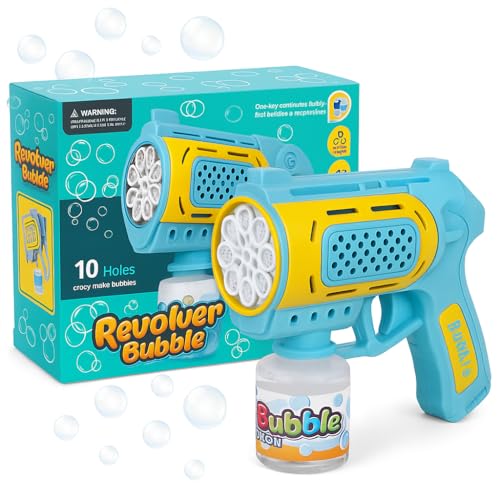 Pistola Lança Bolha de Sabão Automática à Prova de Vazamento Luz LED Pistola Máquina de Bolhas Brinquedo de Verão para Presente Dia das Crianças Aniversário Casamento Festa