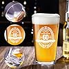 Fabuloustrim 60th Birthday Gifts for Men,60th Birthday Decorations for Him,Gift Ideas for Dad Husband Friend,Milestone Present for 60 Year Old Male,Beer Glass Keepsake #2
