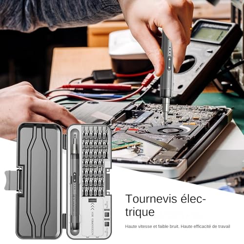 Tournevis électrique ordinateur et bijoux avec kit de tournevis miniature - 3