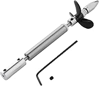 Vista 3 de Jutagoss Hélice del eje de transmisión para RC Boat L Eje de 5.118 in,Manga L80mm,Hélice D36mm para eje de motor de 0.157 in