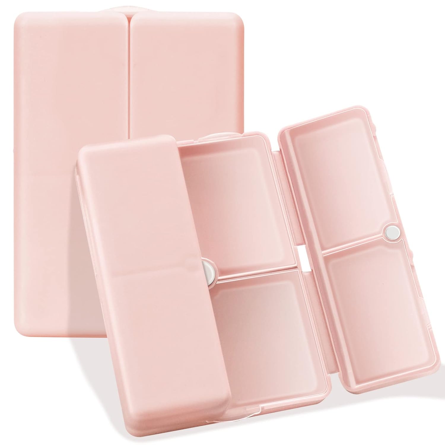 FYY Daily Pill Organizer 7 Compartments Portable Pill Case Travel Pill Organizer Folding Design Pill Box for Purse