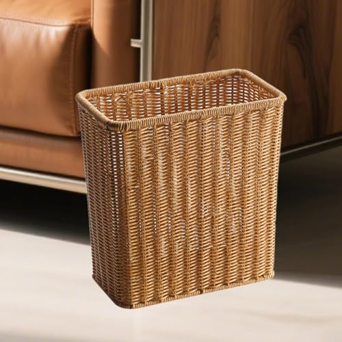 Caneca de basura para cocina y oficina, beige miniatura 5