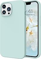 Vista 11 de Telaso Funda para iPhone 13, silicona líquida de goma de gel suave para iPhone 13, funda delgada con forro de microfibra a prueba de golpes, fundas