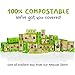 PLANET POOP Home Compostable Dog Poop Bags Extra Long with Handles | Large Single Roll 200 Grab & Go | Un-scented Dog Waste Bag | Leakproof Doggy & Cat Bags | Plant-Based Pet Supplies