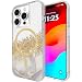 Produktbild Case-Mate Karat Marble Mag-Safe Schutzhülle kompatibel mit Apple iPhone 15 Pro Hülle Gold (Stoßfest, Echtes 24 Karat Blattgold, 3 m Fallschutz, Recyceltes Material) - Marmor/Transparent