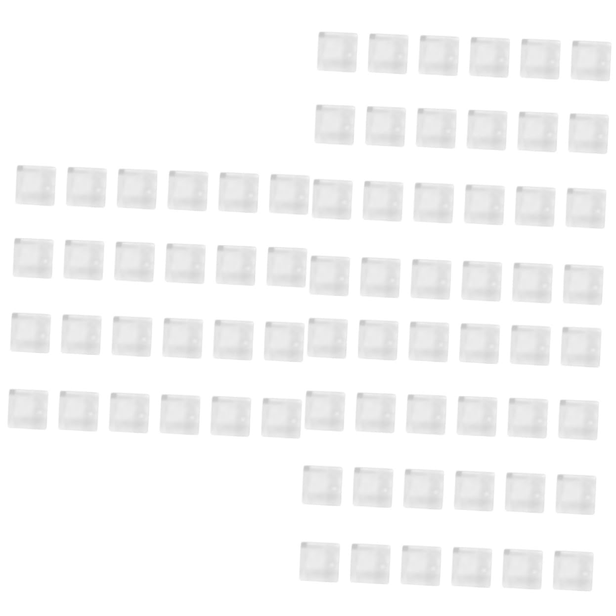 TOPBATHY 72 STK Mosaik-kühlschrankmagnet Push-pin-Magnete Transparenter Kühlschrankmagnet Aufkleber Für Kühlschrankmagnete Klarer Kühlschrankmagnet Kühlschrank-bildmagnet Kristallglas