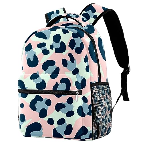 Sac à dos de voyage léopard multicolore pour fille et garçon 40cm