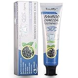 Teeth Whitening,Activated Charcoal Teeth Whitening，Natural Bamboo Charcoal Toothpaste，Effective Against Bad Breath and Coffee stains，Mint Flavor,Improves Oral Health and Freshens Breath 120g