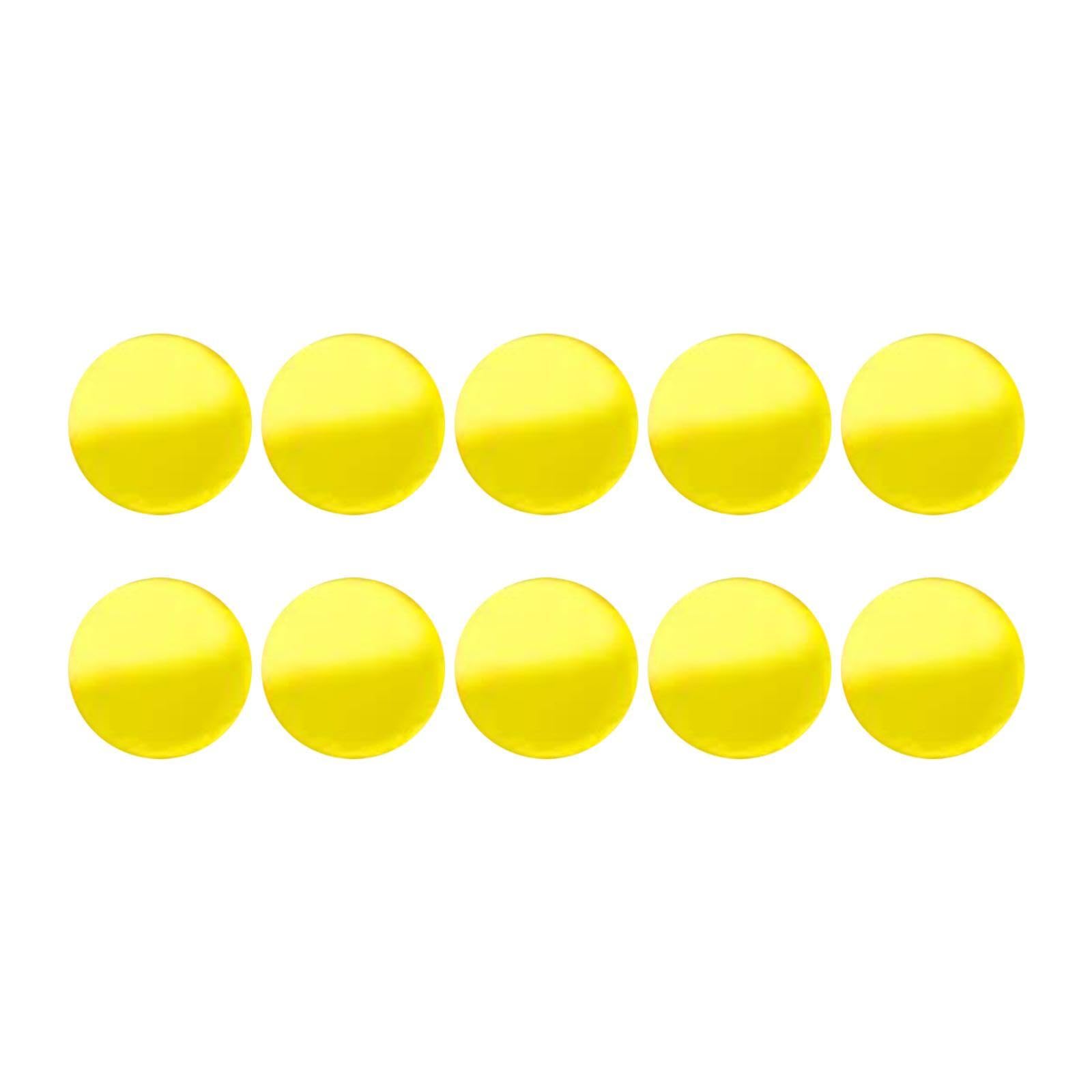 Zxpjkyu 10 Pieces Ferrule Pads Snooker Cue Pad Billiard Cue Tip Replacement Accessories Protection Acrylic Use for Training Leisure Club, yellow