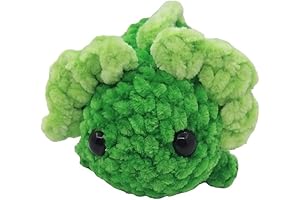 Handmade Green Crochet Axolotl