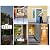 GEYUEYA Solar House Number for Outside, Address Numbers for House,IP65 Waterproof House Number Sign With Dual 3200k Warm White & 6500k Cold White Led, Address Sign Wall Mounted/In Ground for Yard