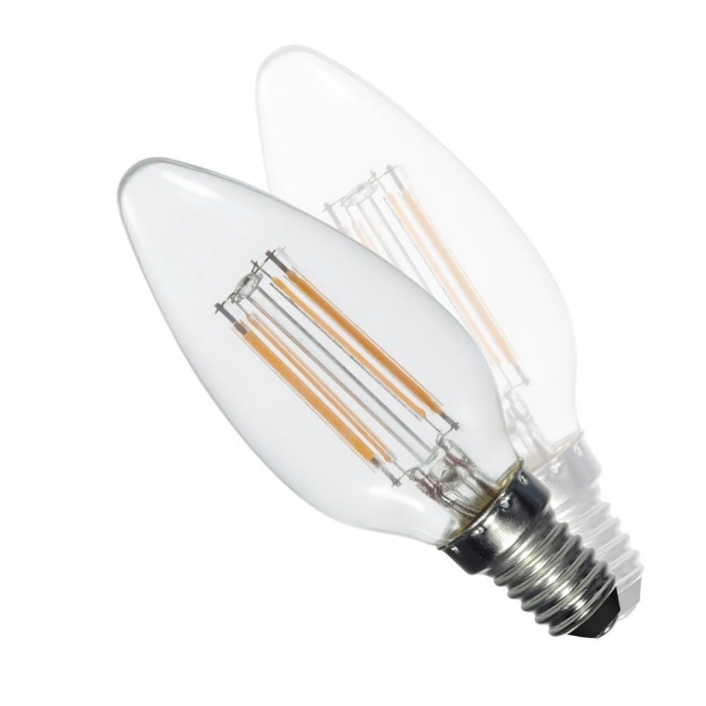RZL Illuminazione Domestica 4 pz. AC220V E14 2W 4W 6W 3000K 200LM 400LM 600LM Lampadina a lume Bianca a Luce Bianca Calda Non dimmerabile GUIDATO Bulbo Spot (Dimensione : 6W)