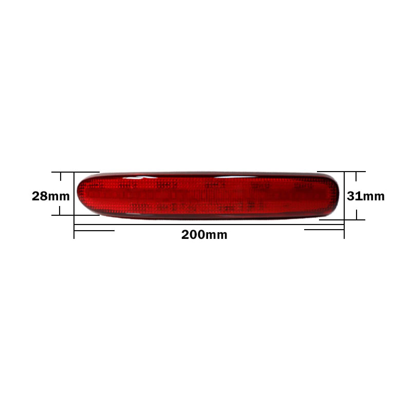 Réflecteur De Pare-chocs Arrière Rouge - Compatible Mini Clubman R55 2008-2014, Matériau ABS