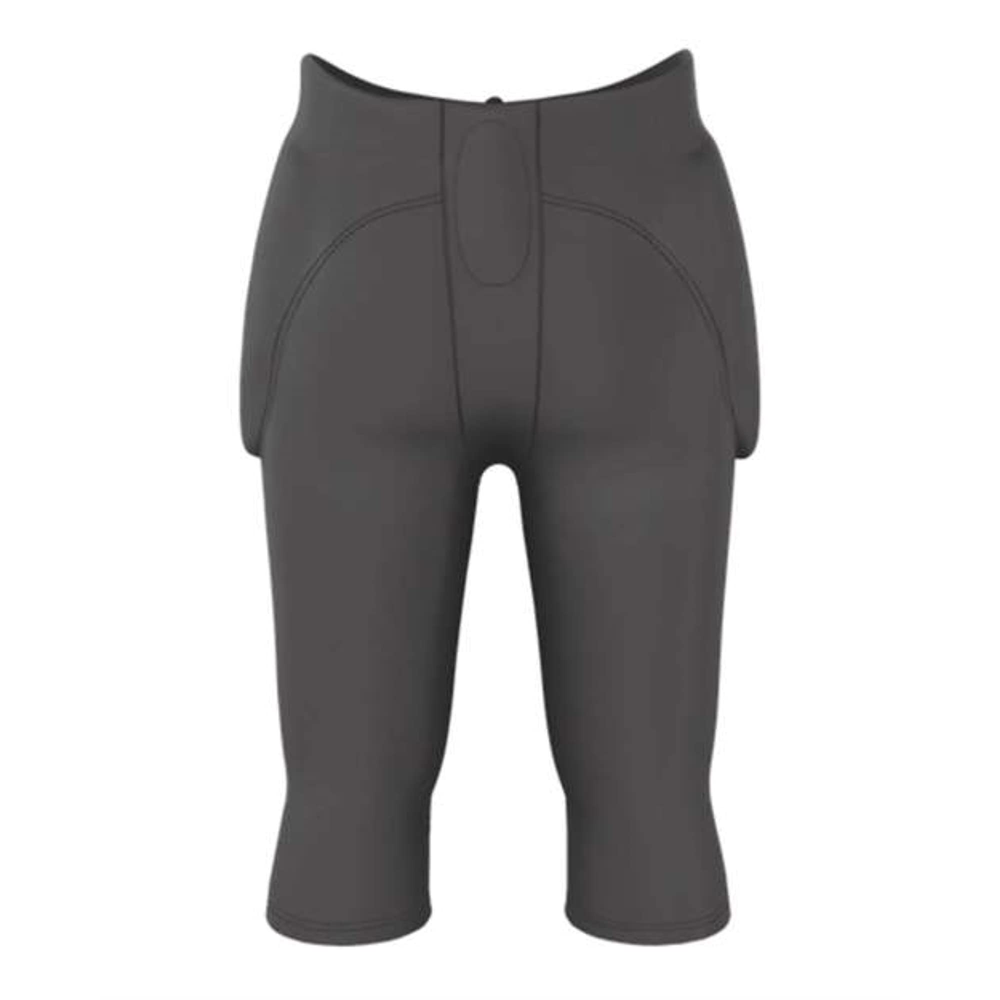 Alleson Athletic Adult Solo Series Integrated Football Pant, Charcoal, X-Large