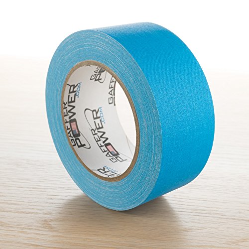 Gaffer Power Gaffers Tape 2 Inch | Fluorescent Blue | Usa Made Quality | Leaves No Residue #TOP2
