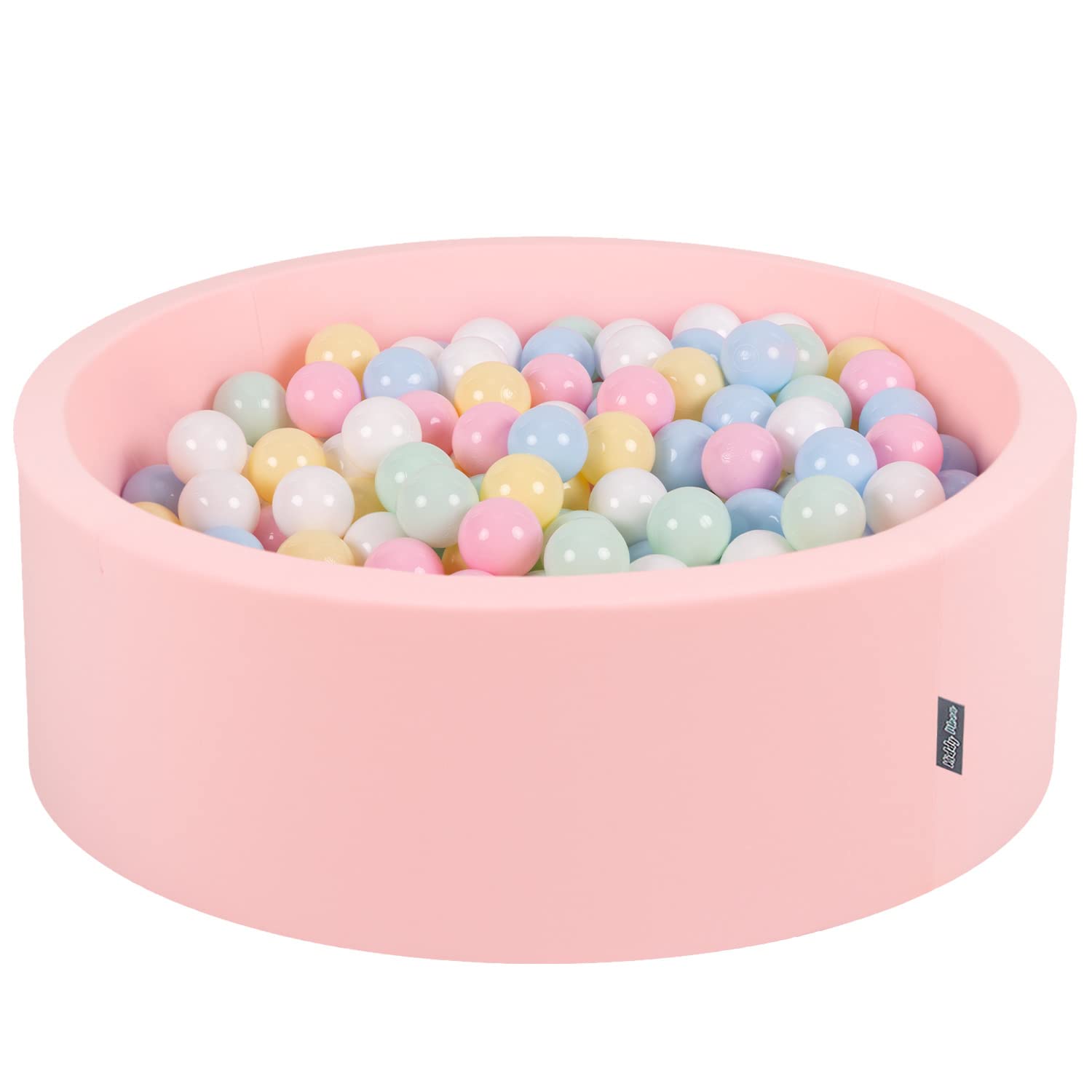 KiddyMoon 90 X 30 Cm / 200 Palline ∅ 7CM Piscina di Palline Colorate per Bambini Tondo
