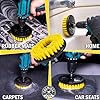 Chemical Guys CWS203 - HOL315 Foaming Citrus Fabric Clean, Easy-to-Use Drill Brush Carpet & Upholstery Fabric Cleaning Kit (Car Carpets, Seats & Floor Mats), 16 fl oz, Citrus Scent #4