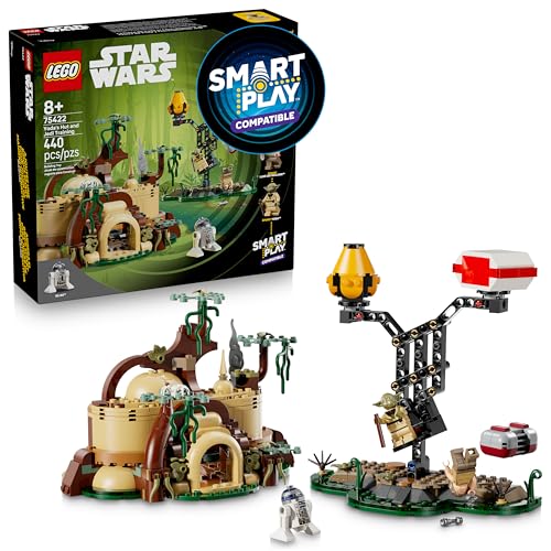 LEGO Star Wars SMART Play: Yoda’s Hut and Jedi Training - Building Toy for Role Play -...