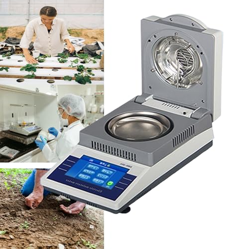 50g*5mg Halogen Moisture Analyzer, Lab Halogen Moisture Analyzer, Halogen Moisture Analyzer Laboratory, Professions Digital Moisture Tester, Touch Screen