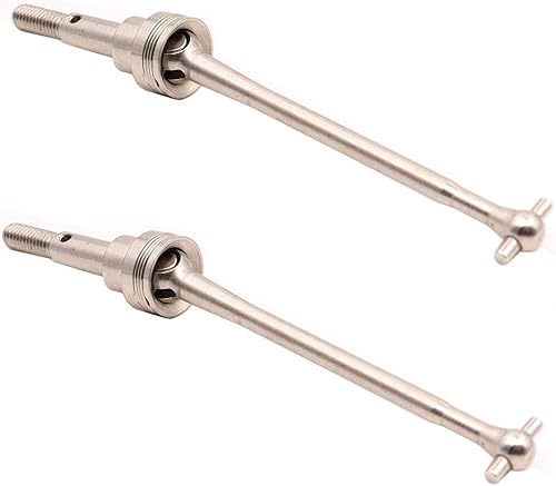 Miniatura 6 de 2 piezas de aleación de aluminio frontal universal ejes de transmisión de hueso de perro pieza de repuesto para WLtoys 12428 12423 112 RC Car Truck