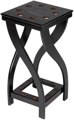 Action Estante para tacos de madera teñida en forma de torsión de 8 tacos