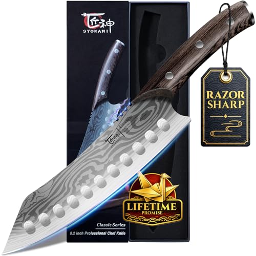 SYOKAMI Japanese Kitchen Knife, 8.2 Inch Chef...