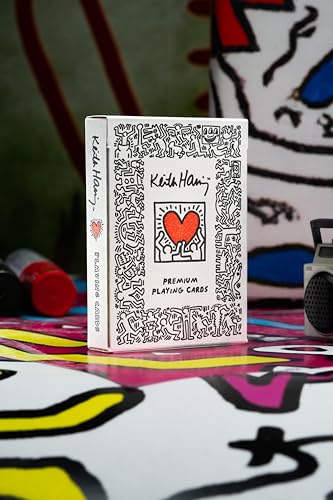 Baraja de póker Keith Haring estilo Pop Art miniatura 5