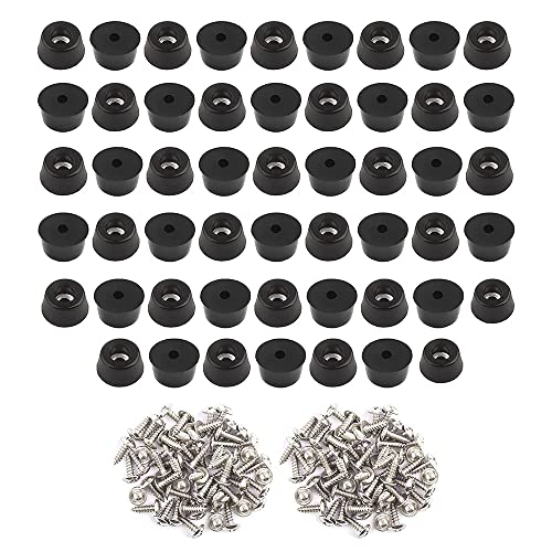 Qusedwey 52 Piezas de Pies de Goma para Tabla de Cortar (0,31X0,59 Pulgadas) Pies de Tabla de Cortar de Goma AntiarañAzos para Sillas Muebles
