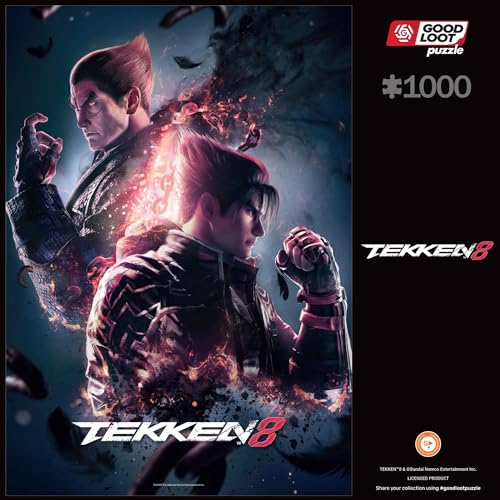 Puzzle de Tekken 8 y 1000 piezas de Kazuya Mishima, rompecabezas Good Loot coleccionable 7