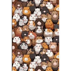 Guinea Pigs Notebook 160 pages 6x10 inches lined Paper cover Paperback May 8 2023