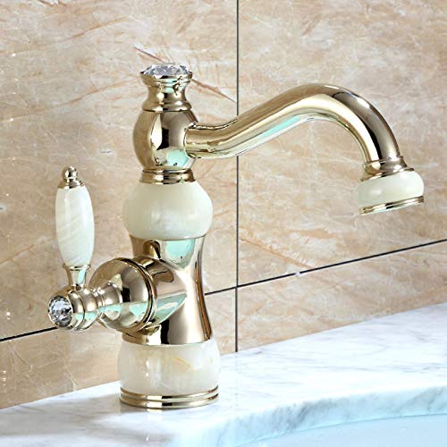 Robinet rétro doré en laiton, l'authenticité retrouvée pour votre salle de bain - 4