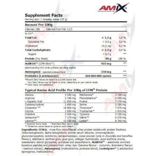 AMIX - Proteína Isolada Isoprime CFM, 2Kg - Gran Aporte de Aminoácidos - Contiene Enzimas Digestivas - Libre de Aspartamo, Proteínas para Aumentar Masa Muscular, Sabor Manzana verde con canela - imagen 2