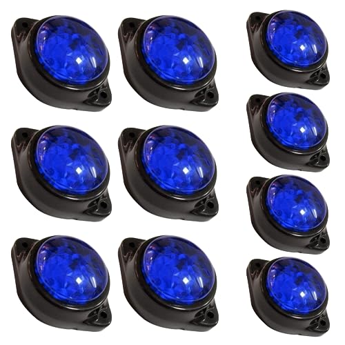Feux clignotants LED bleu 24V remorque camion et marqueur latéral Rv