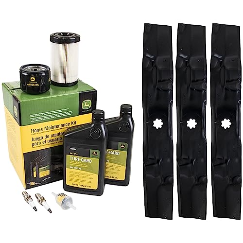 John Deere Original Equipment Model E140 Maintenance Kit + Standard Blades