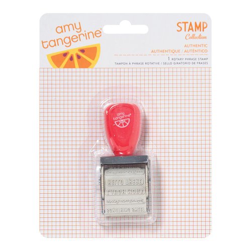 American Crafts Amy Tangerine Yes Please Stamp, Authentic