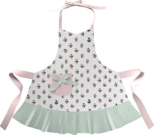 KATIE ALICE Cupcake Couture FRILLY Shabby Chic COTTON APRON