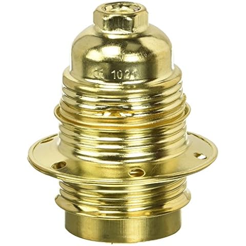 Electraline 71129 - Casquillo E27 fileteado (incluye 2 anillos de latón) Cover