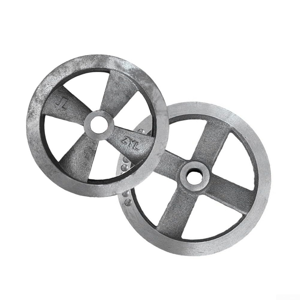 Puleggia a cinghia per compressore d'aria a scanalatura singola, struttura robusta, materiale metallico (B)
