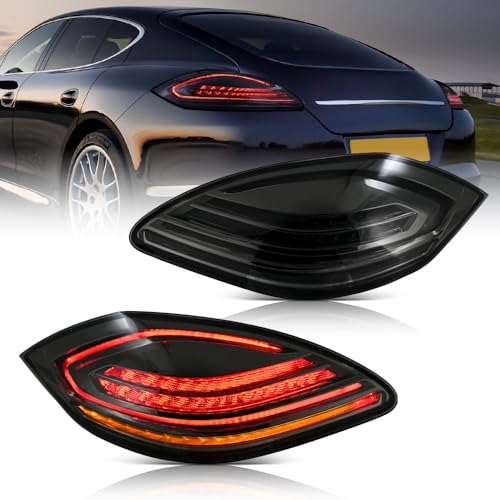 APA8 - Incorrect Activation of Brake Lights - 2022-2023 Porsche 911 GT3 Touring 6 COOLCMP Tail Lights for Porsche Panamera 970.1 2010-2013 LED Taillights Assembly w/Start up Animation Sequential Turn Signal Driver & Passenger Side Rear Lamp Smoked 1 Pair