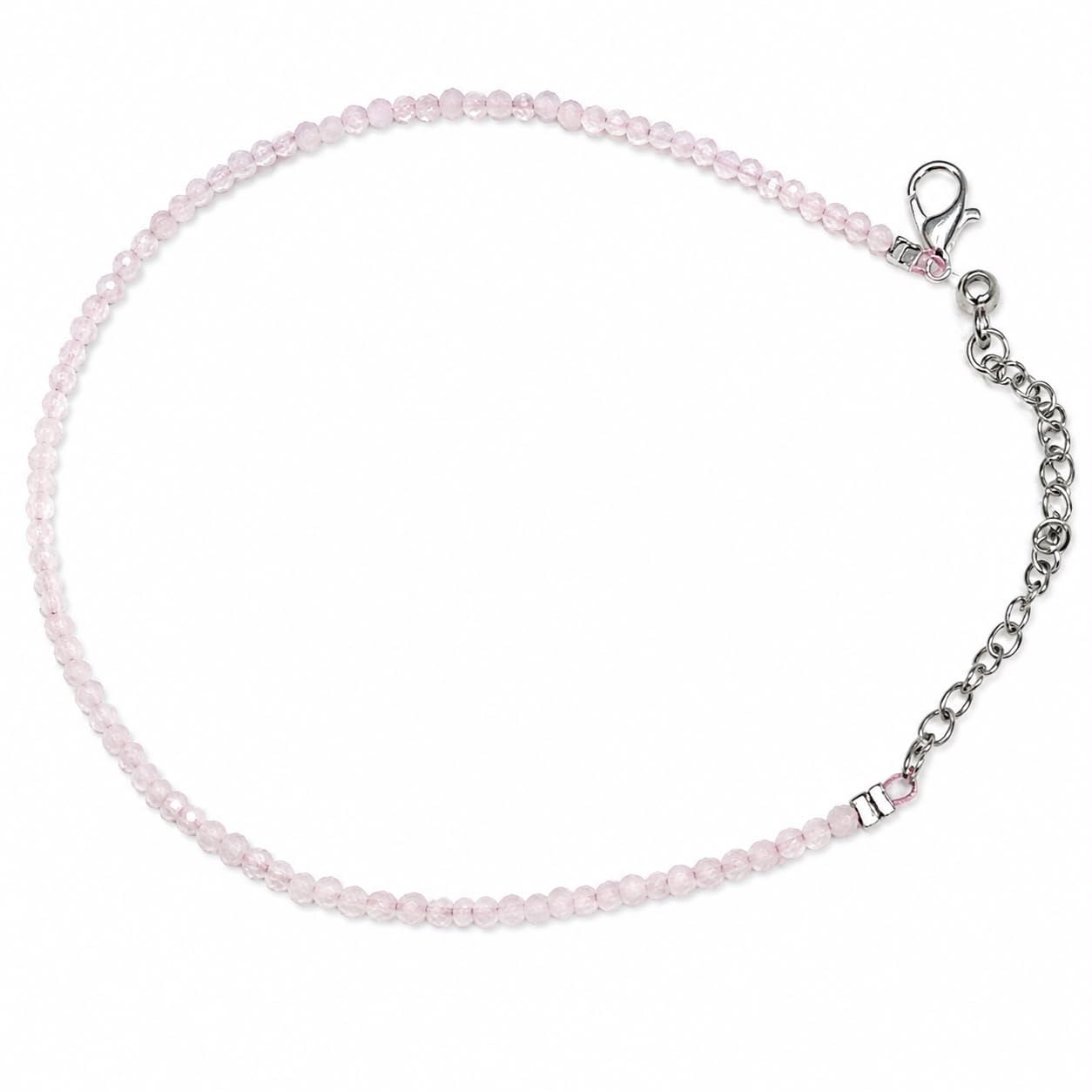 Rose Quartz Anklet for Women & Girls Lab Certified AAA Grade-image-49