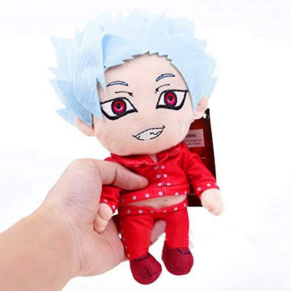 7.8" Anime The Seven Deadly Sins Soft Dolls PP Cotton Plush Toy Seven Deadly Sins Ban Doll Anime Cos