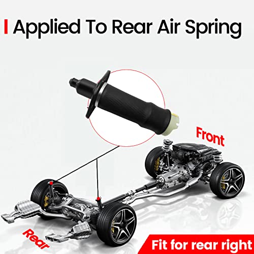 Vigor Rear Right Air Suspension Spring Compatible With 1999-2006 Audi A6 C5 And Allroad Quattro Wagon Car Air Struts, Oem Replace Part Number 4Z7616052A #TOP2