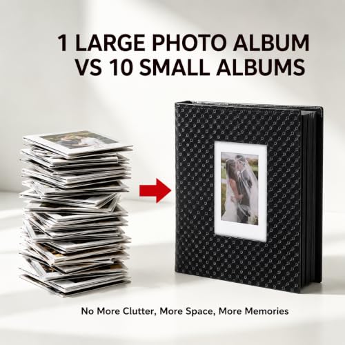 Álbum de fotos para aniversario y bodas con fundas transparentes de alta capacidad 3