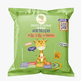 Biscoito de Polvilho Hortaliças Vegano Orgânico Crilancha 20g